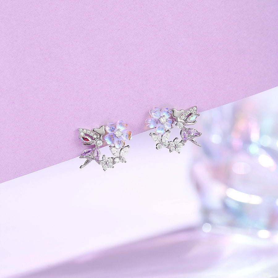 Aurora Fairy Bella Flower Earstud 925 Silver