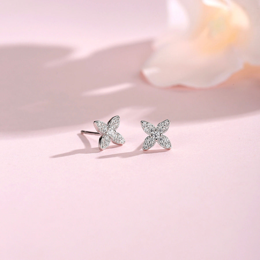 Vivi Clover Earstud 925 Silver