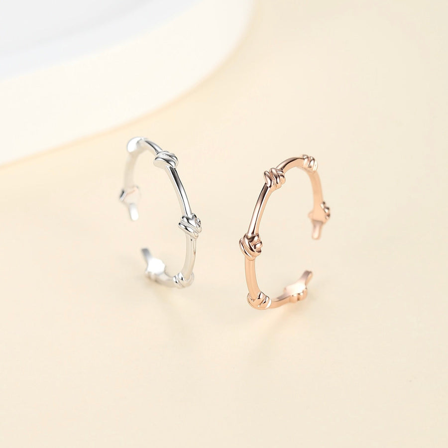 Knot Bun Ring 925 Silver