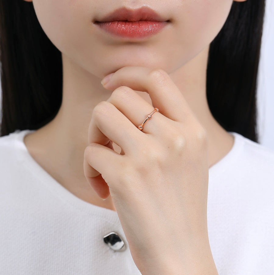 Knot Bun Ring 925 Silver