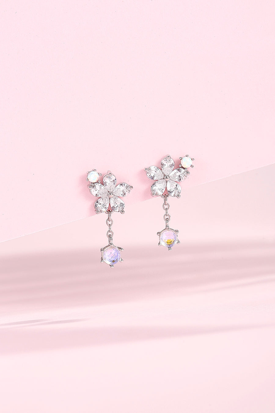 Aurora Winter Flower Earrings 925 Silver