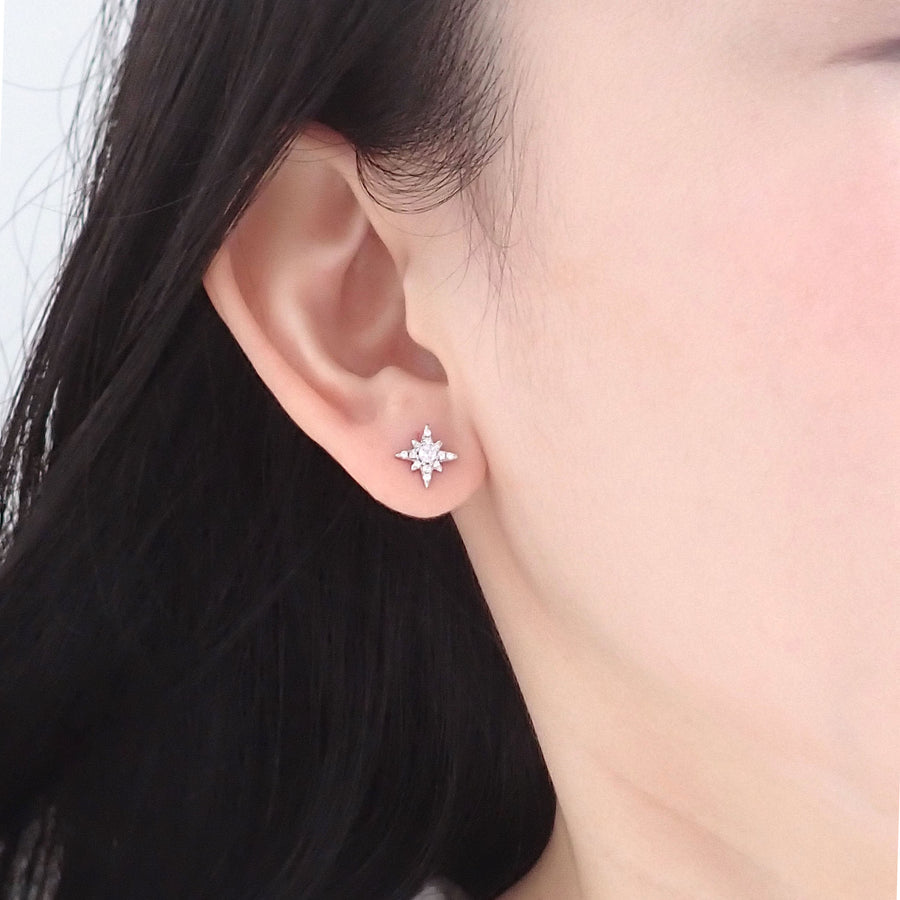 Stellar Celestial Earrings Set 925 Silver