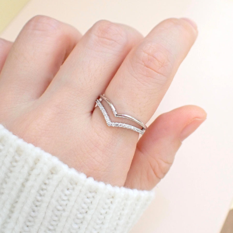 Dan Chevron Ring 925 Silver