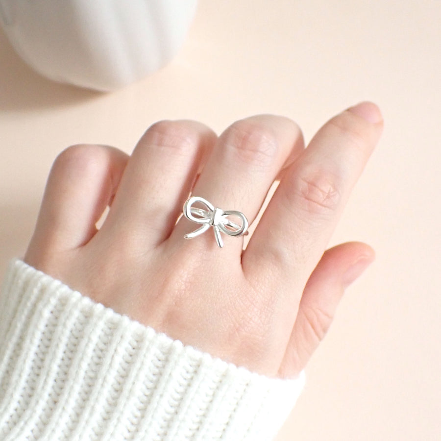 Tra Ribbon Ring 925 Silver