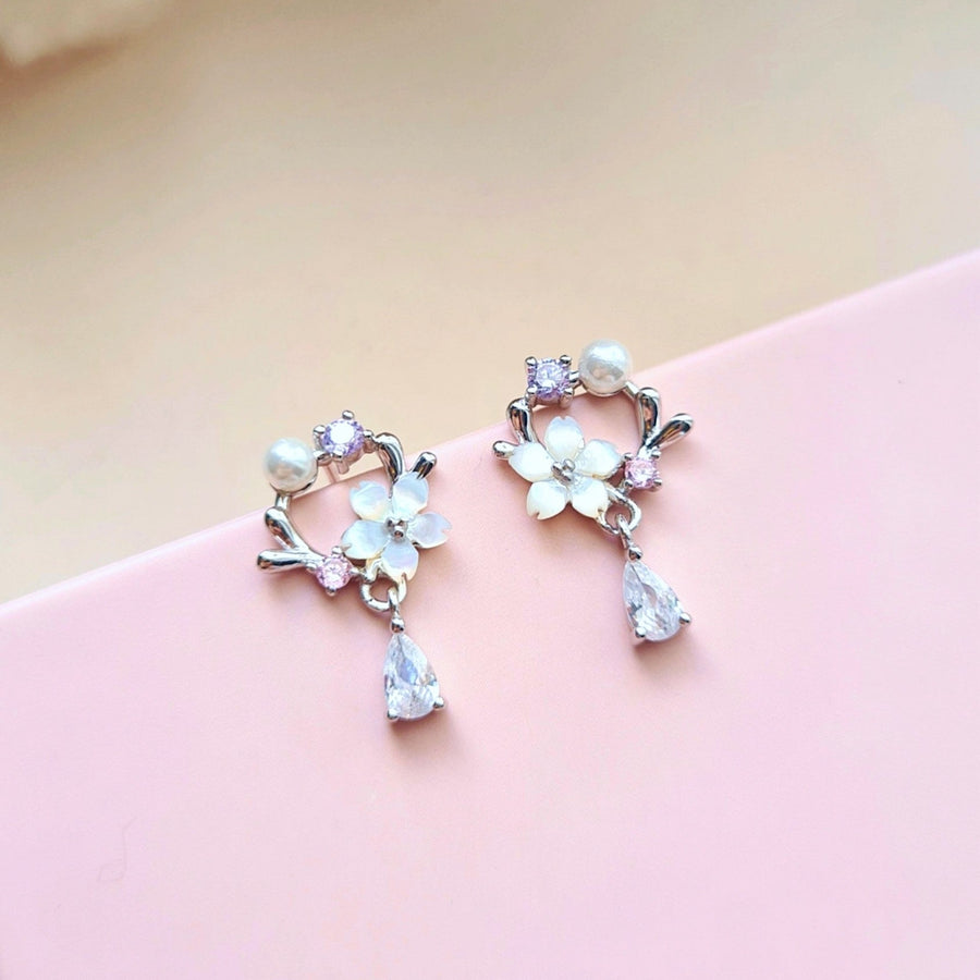 Sakura Blossom Earrings 925 Silver